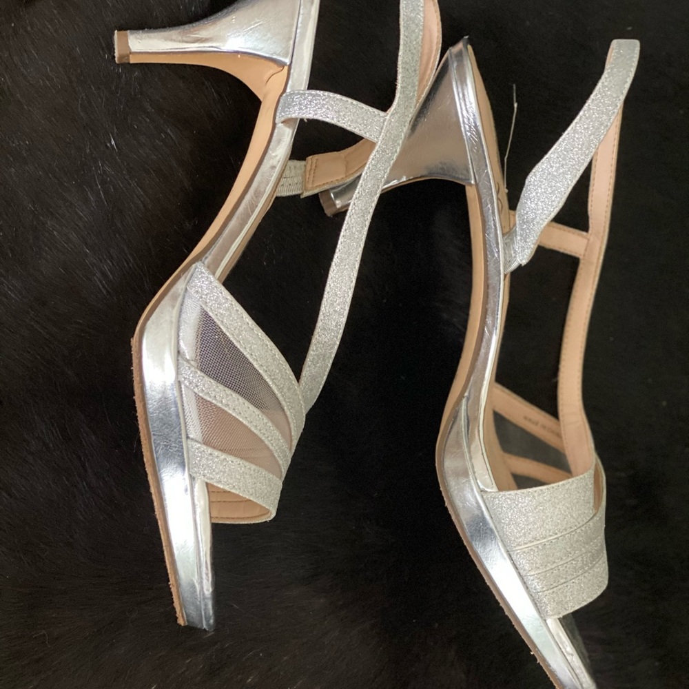 Silver style prom heels!